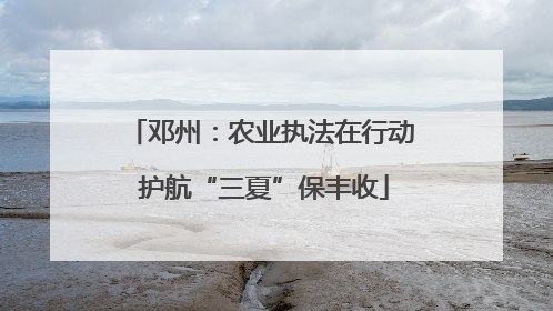 邓州：农业执法在行动 护航“三夏”保丰收