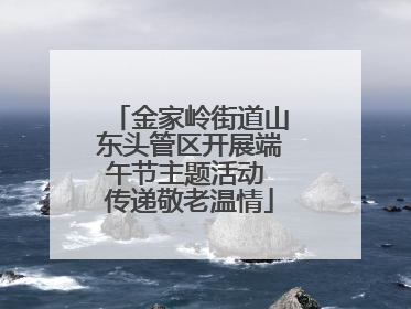 金家岭街道山东头管区开展端午节主题活动 传递敬老温情