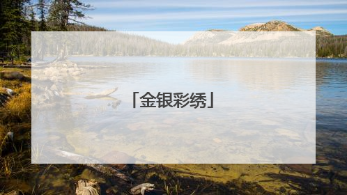 金银彩绣