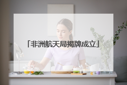 非洲航天局揭牌成立