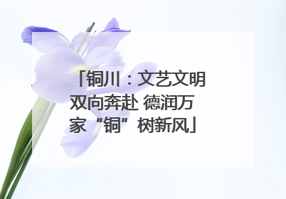 铜川：文艺文明双向奔赴 德润万家“铜”树新风
