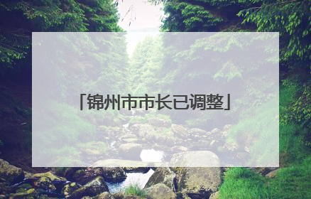 锦州市市长已调整