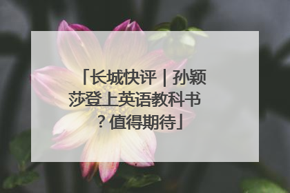 长城快评｜孙颖莎登上英语教科书？值得期待