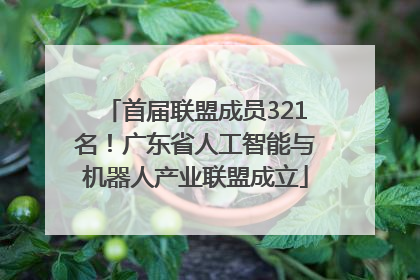 首届联盟成员321名！广东省人工智能与机器人产业联盟成立