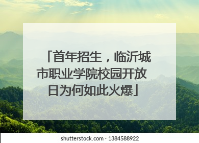 首年招生，临沂城市职业学院校园开放日为何如此火爆