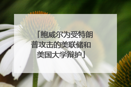 鲍威尔为受特朗普攻击的美联储和美国大学辩护