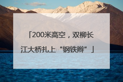 200米高空，双柳长江大桥扎上“钢铁辫”