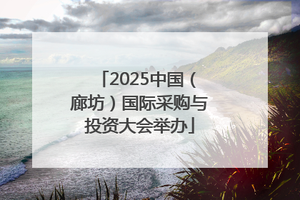 2025中国（廊坊）国际采购与投资大会举办