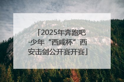 2025年奔跑吧·少年“西咸杯”西安击剑公开赛开赛