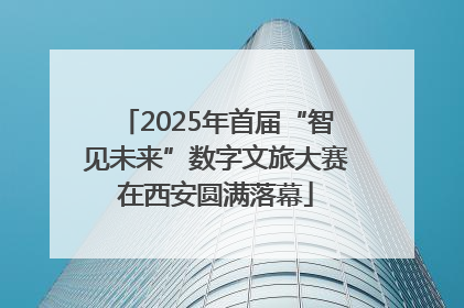 2025年首届“智见未来”数字文旅大赛在西安圆满落幕