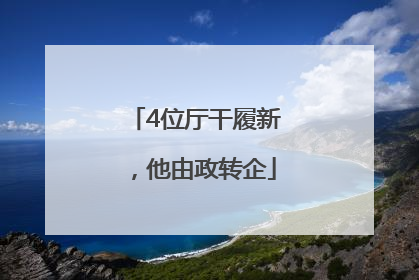 4位厅干履新，他由政转企