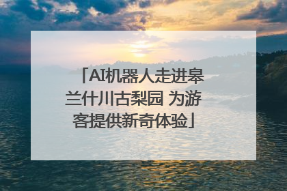 AI机器人走进皋兰什川古梨园 为游客提供新奇体验